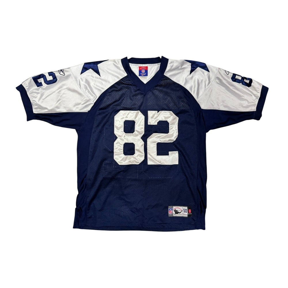 Reebok NFL Dallas Cowboys Jason Witten 82 Jersey Navy White Stitched Mens 50